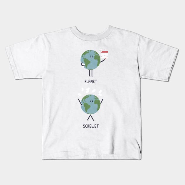 Opposites - Planet Kids T-Shirt by HandsOffMyDinosaur